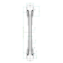 Flexible de douche - ROUSSEAU - double agrafage en inox chromé - exte