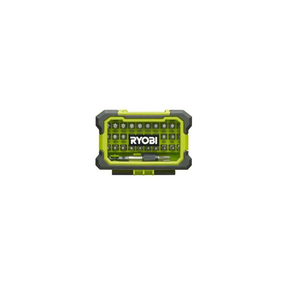 Coffret renforcé RYOBI 32 embouts de vissage Torx T7-T40 - porte-embo