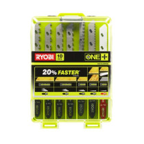 Coffret de 10 lames spéciales pour scie sauteuse RYOBI One+ RAK10JSBW