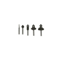 Coffret 5 fraises panachées RYOBI queue de diametre 6mm RAKRBS5
