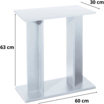 Aqua Tableau - Aqua - Tableau 60 - Blanc - Montage facile - Design mod