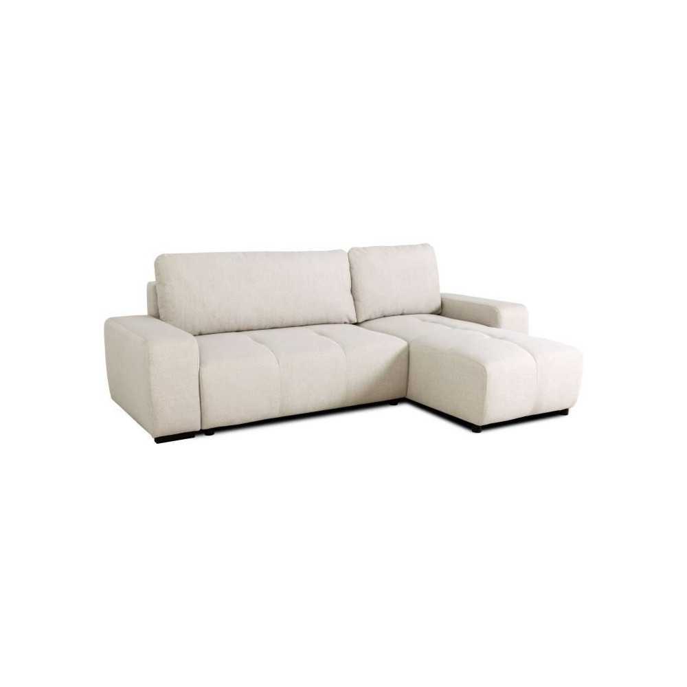 Canapé d'angle convertible réversible - 3 places - SIERRA - Avec cof