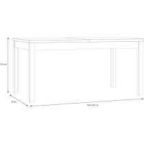 Table a manger extensible ouverture synchronisée - COMO - Chene - Rec
