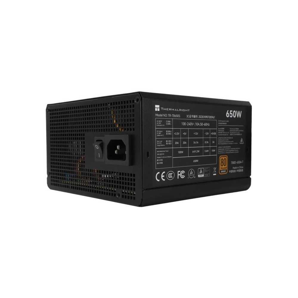 Alimentation PC - THERMALRIGHT - TB650S - 650W - 80+ Bronze - Non modu