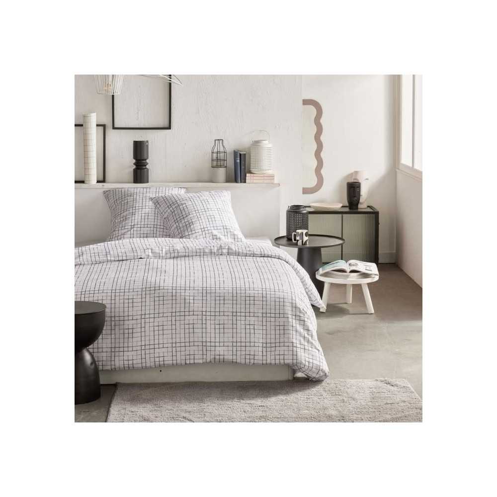 Parure de lit - TODAY Crazy - Imprimé Carreaux - 2 personnes - 220 x