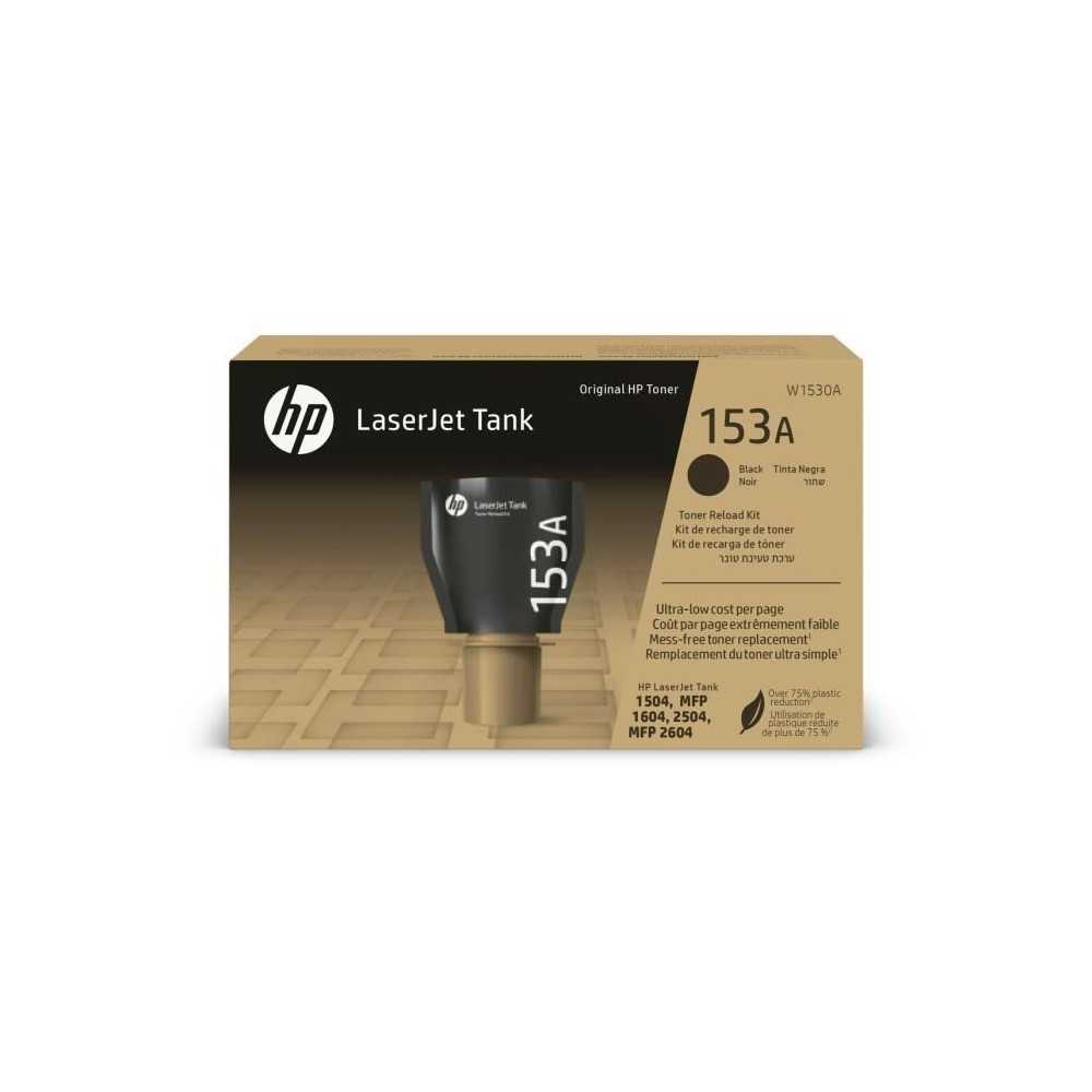 Kit de recharge de toner noir HP 153A authentique pour LaserJet Tank (