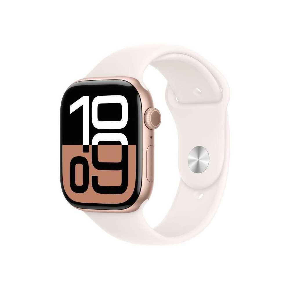 Apple Watch Series 10 GPS - 46mm - Boîtier Rose Gold Aluminium - Brac