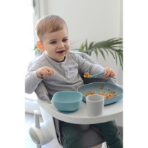 BEABA, Coffret repas Silicone Bébé, Avec Ventouse, Anti-dérapant, 4