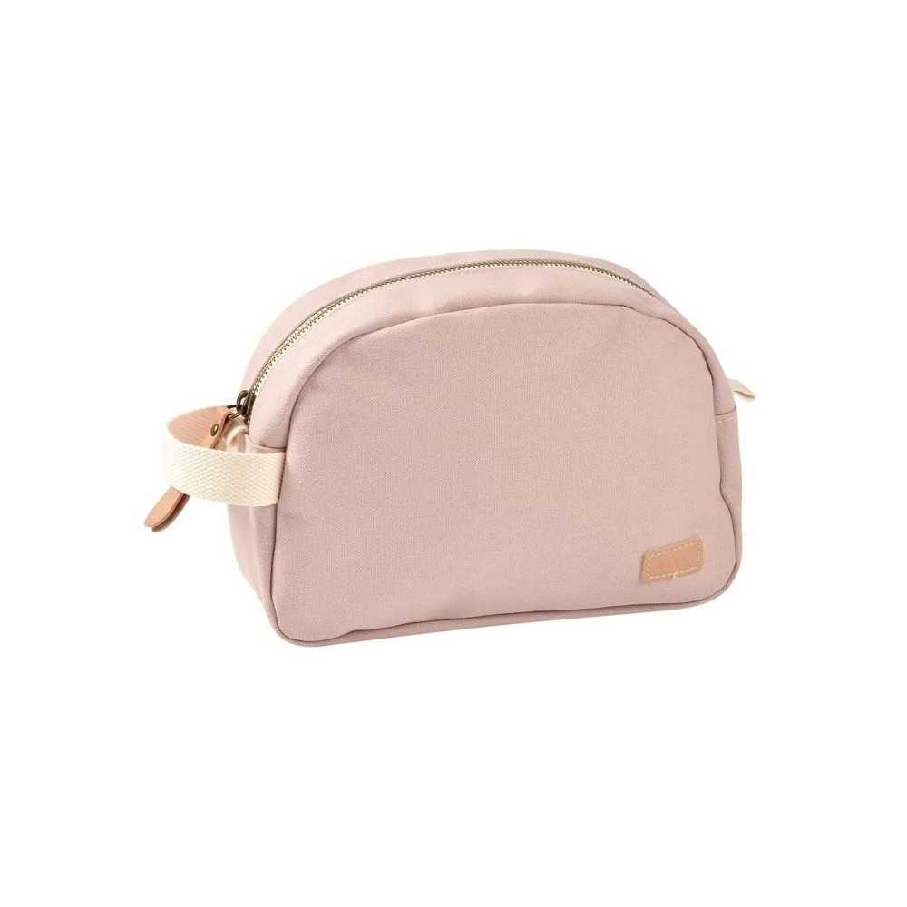 BEABA, Trousse de toilette bébé canvas rose poudré BEABA, Trousse de toilette bébé canvas rose poudré