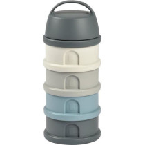 BEABA, Boîte doseuse, 4 compartiments, mineral grey / blue