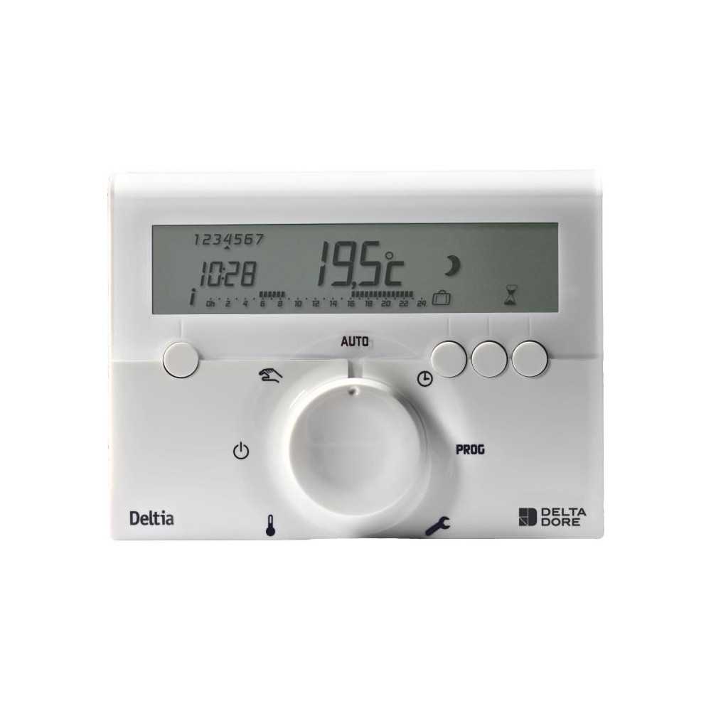 DELTA DORE Thermostat d'ambiance Deltia 8.00 programmable électroniqu