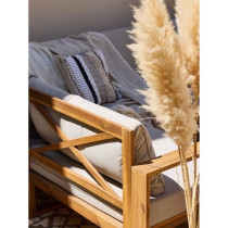 Salon de jardin d'angle modulable - Bois d'acacia - 9 personnes - LEVA