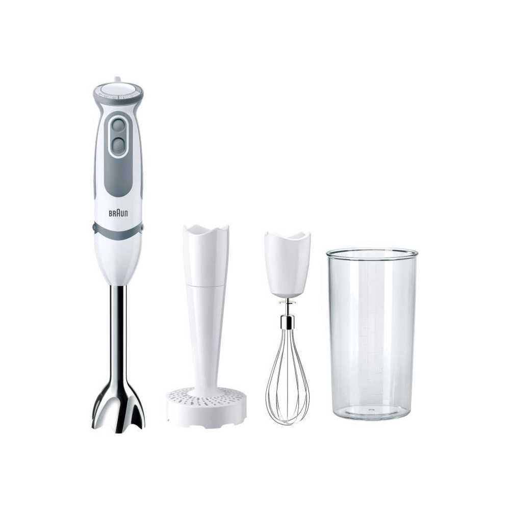 Mixeur - BRAUN - MQ5207WH - 1000 W - 600 ml - Gris / Blanc