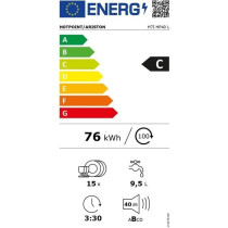 Lave-vaisselle tout intégrable HOTPOINT H7IHP40L - 15 couverts - 40 d