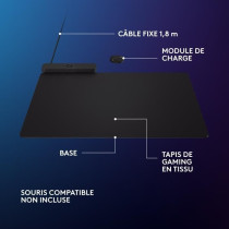 Tapis de souris - Systeme de charge sans fil - Logitech G - Powerplay
