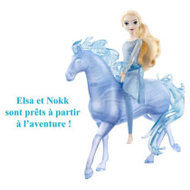 Disney-La Reine des Neiges 2-Elsa et Nokk-Coffret poupée et cheval H