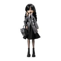Monster High-Mercredi Addams en Uniforme-Poup?e avec La Chose - Monste