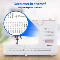 Machine a Coudre - MEDION - SM 60 - 62W - 24 Points + Points Doubles -