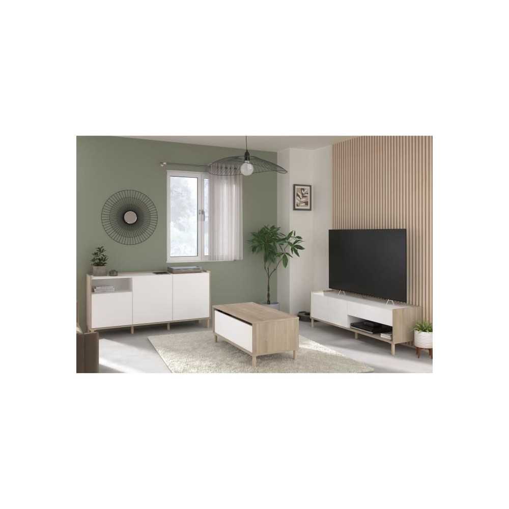 Ensemble meuble de salon - Meuble TV, table basse, buffet bas - MORPHO