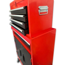 DEFPRO Servante d'atelier 7 tiroirs en métal avec bac de rangement vi