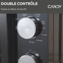 CMG20TNMB Micro-ondes Gril CANDY Moderna 20L 700W - Gril 900W - UI mé