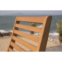 Lot de 2 chaises de jardin pliantes en Acacia FSC - 57 x 46,5 x 90 cm