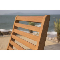 Lot de 4 chaises de jardin pliantes en Acacia FSC - 47 x 57,5 x H.89,5