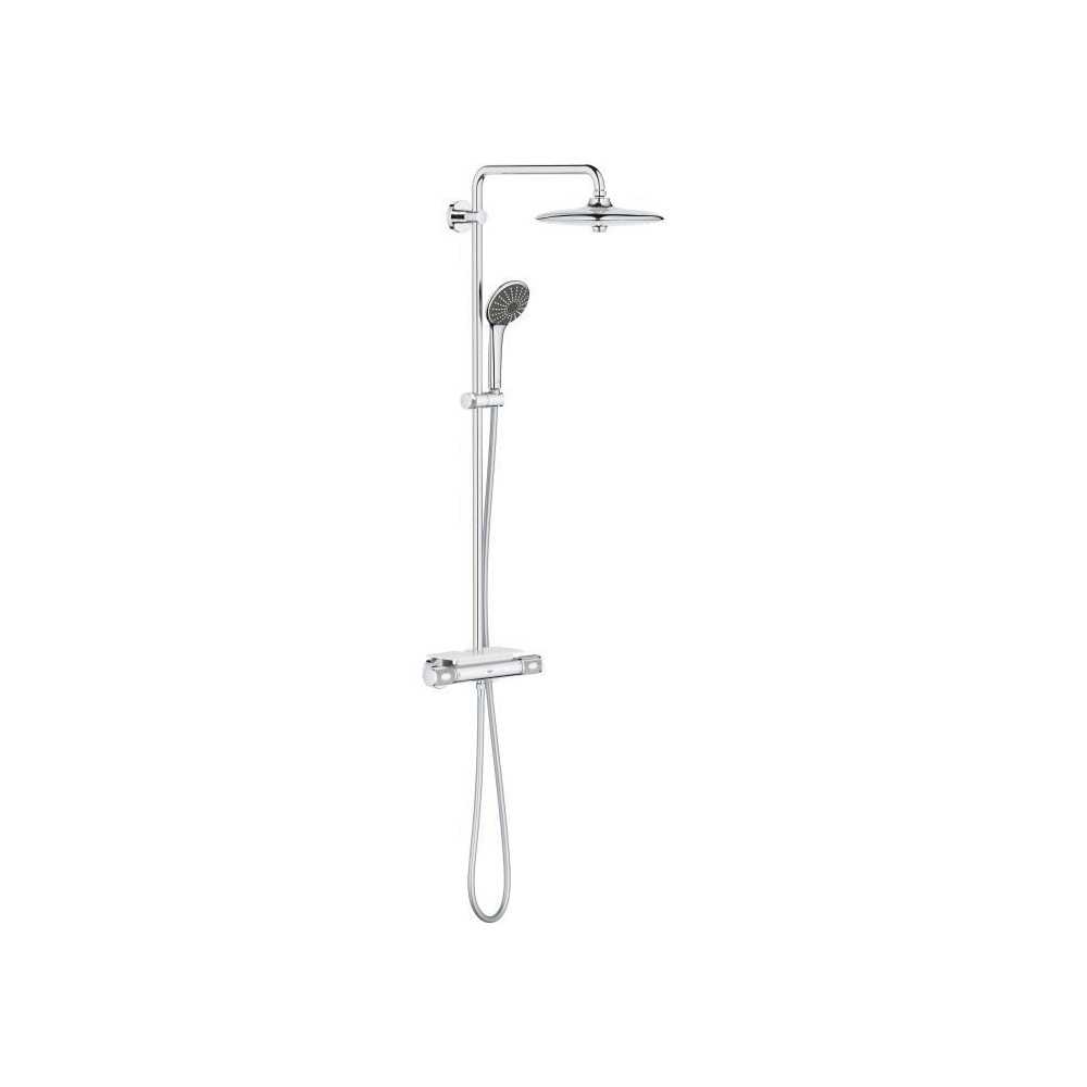 GROHE Colonne de douche mitigeur thermostatique Vitalio Joy 260, tête