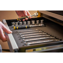 Servante d'telier - Vide - 7 tiroirs - STANLEY - Noir et jaune