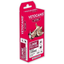 VETOCANIS Pipette Spot on Fipronil, Anti puces et Anti-Tiques - Pour C