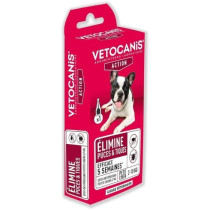 VETOCANIS Pipette Spot-on Fipronil, Anti-Puces et Anti-Tiques - Pour p