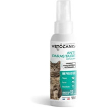 VETOCANIS Spray anti-puces, anti-tiques et anti-moustiques - Pour Chat