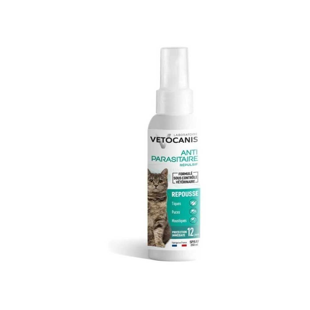 VETOCANIS Spray anti-puces, anti-tiques et anti-moustiques - Pour Chat