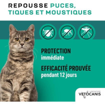 VETOCANIS Spray anti-puces, anti-tiques et anti-moustiques - Pour Chat