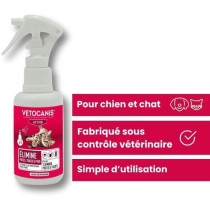 VETOCANIS Spray antiparasitaire, anti-puces et anti-tiques - 100 ml -