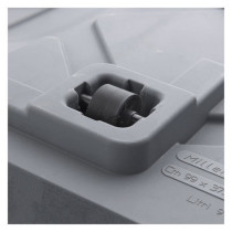 Pot de fleur Cube DEROMA - Millennium R - Ashgrey - A réserve d'eau -