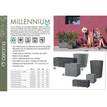 Pot de fleur Vase - DEROMA - Millennium R - Anthracite - A réserve d'