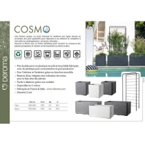Jardiniere Muret - DEROMA - Cosmo - Anthracite - A réserve d'eau - Ro