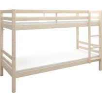 Lits superposés séparables enfant - 2x90x200 cm - Pin massif naturel