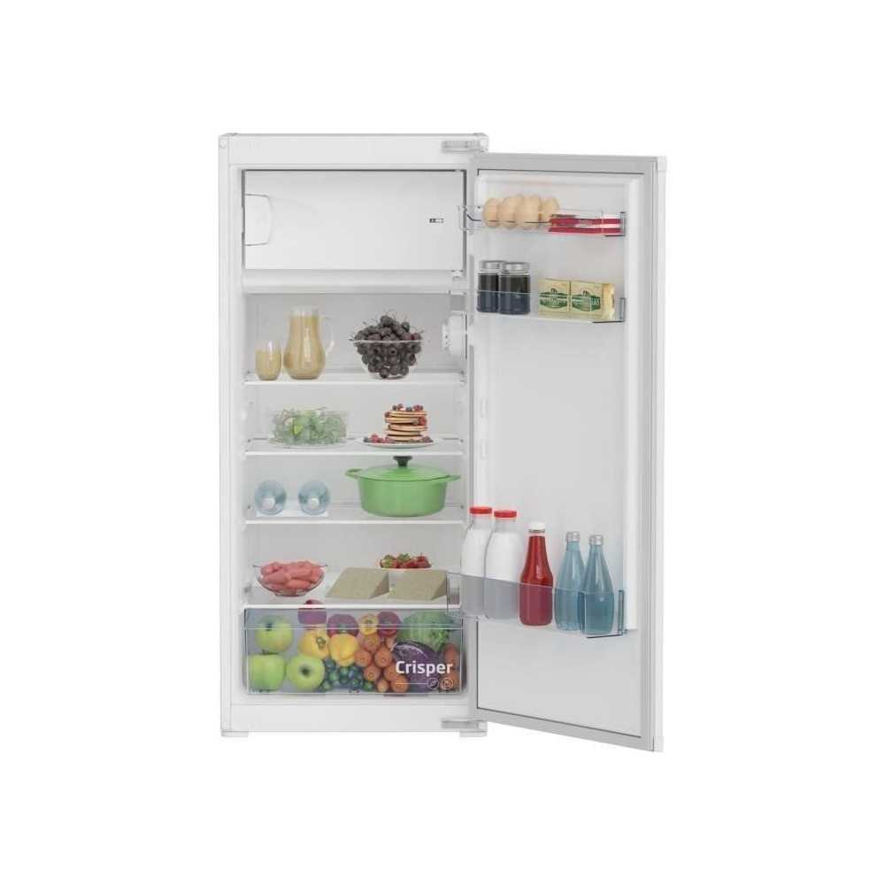 Réfrigérateur - BEKO - BSSA210K4SN - 1 porte - Intégrable - 175 L (