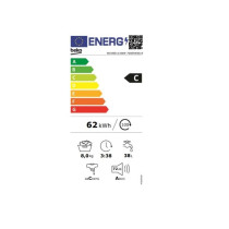 Lave-linge hublot BEKO WUV8011XWW - 8 kg - 1000 trs/min - Induction -