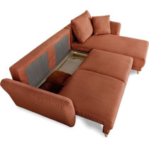 Canapé d'angle convertible réversible - 3 / 4 places - CLAUDIUS - Ti