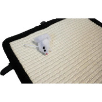 AIME Tapis griffoir avec jouet suspendu - 35 x 55 cm - Pour chat