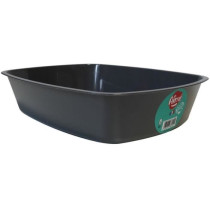 AIME Bac a litiere sans rebord - Bords arrondies - 43 x 31 x 10 cm - P