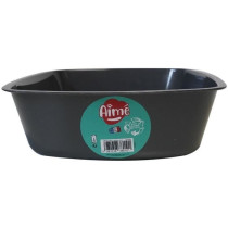 AIME Bac a litiere sans rebord - Bords arrondies - 43 x 31 x 10 cm - P