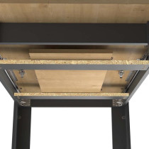 Table extensible - CRAFT - Rectangulaire - Décor mélamine chene hami