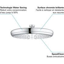 Douche de tete GROHE Vitalio Start 210 - jet unique - économie d'eau