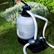 GRE - Kit Piscine hors sol acier ronde blanche Ø370 x 132 cm (Livrée