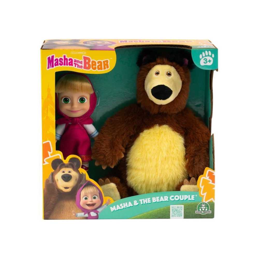 Coffret poupée et peluche - MASHA AND THE BEAR - Masha 12 cm et Michk