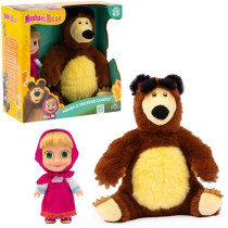 Coffret poupée et peluche - MASHA AND THE BEAR - Masha 12 cm et Michk